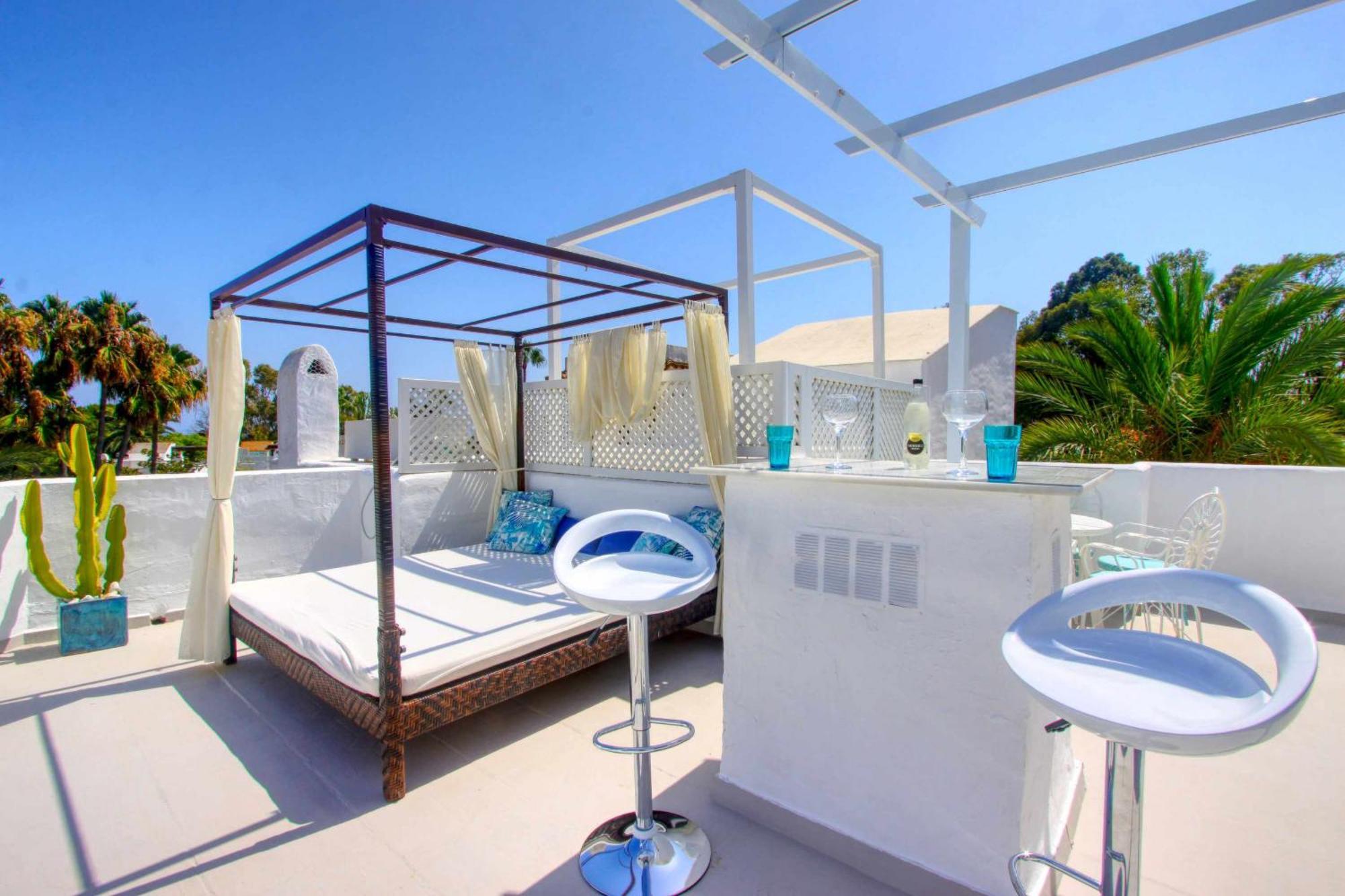 1108 Beachfront 2 Apartments With Roofterrace 80Mtrgt Beach 3 Pools Marbellac Extérieur photo