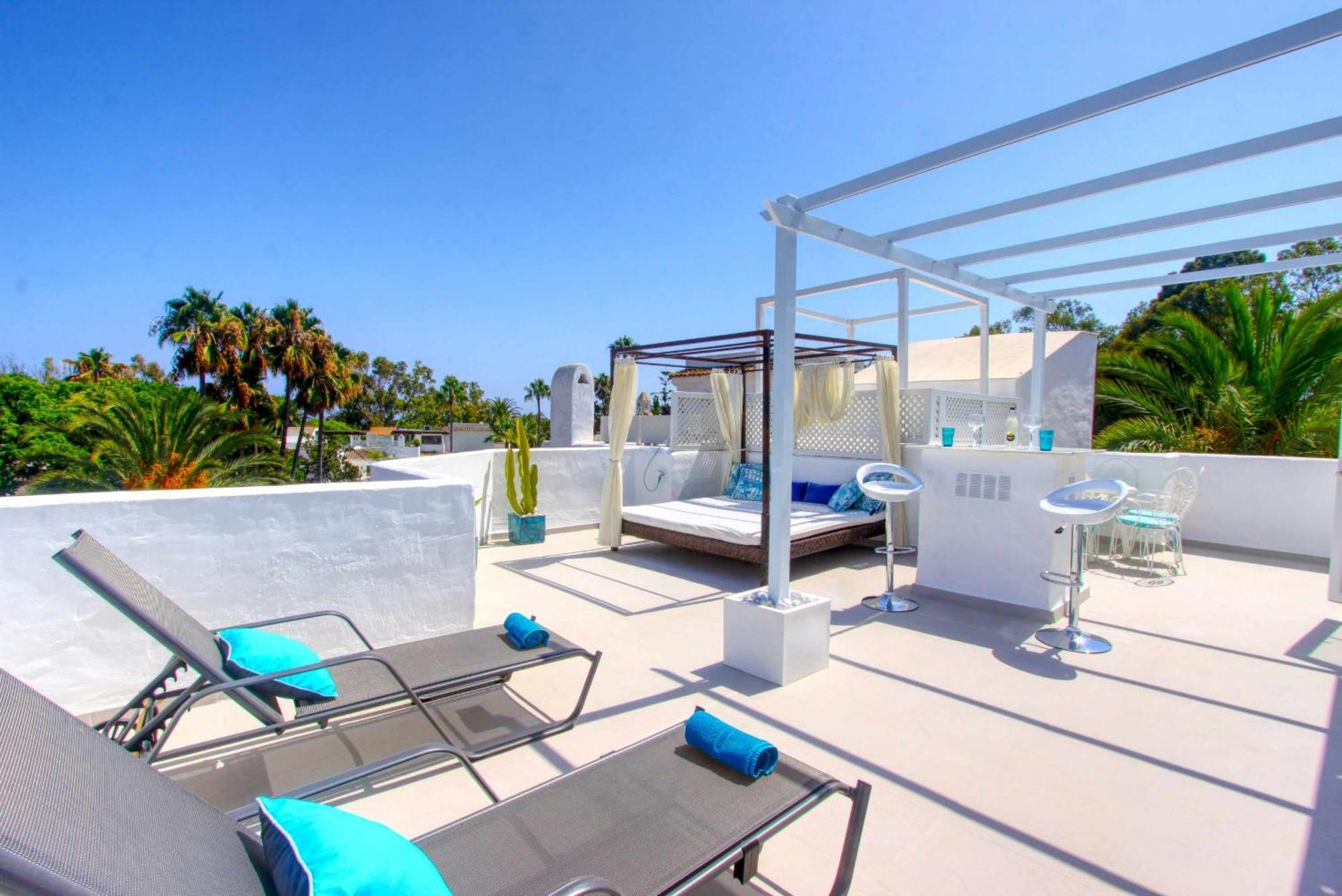 1108 Beachfront 2 Apartments With Roofterrace 80Mtrgt Beach 3 Pools Marbellac Extérieur photo